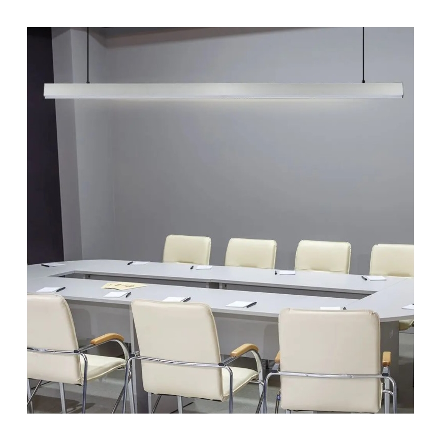 LED Lestenec na vrvici SAMSUNG CHIP LED/40W/230V 4000K srebrn