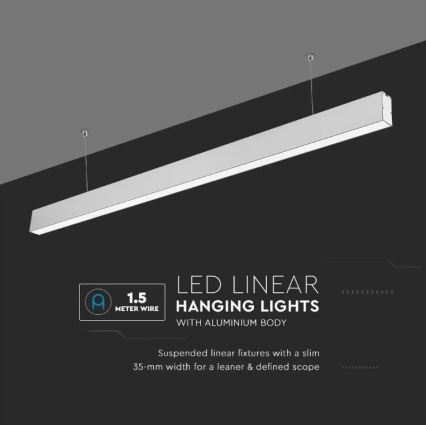 LED Lestenec na vrvici SAMSUNG CHIP LED/40W/230V 4000K srebrn