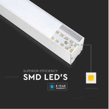 LED Lestenec na vrvici SAMSUNG CHIP LED/40W/230V 6400K bel