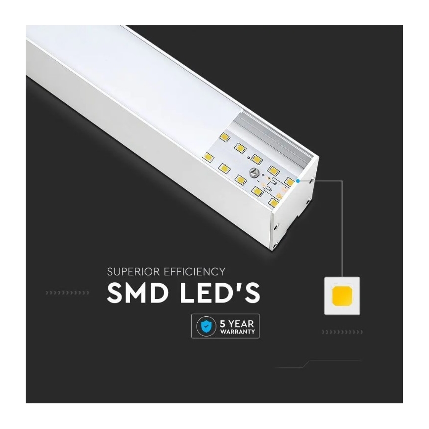 LED Lestenec na vrvici SAMSUNG CHIP LED/40W/230V 6400K bel