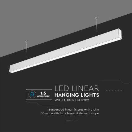 LED Lestenec na vrvici SAMSUNG CHIP LED/40W/230V 6400K bel