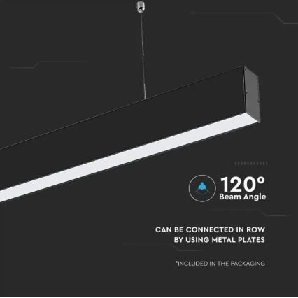 LED Lestenec na vrvici SAMSUNG CHIP LED/40W/230V 6400K črn