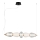 LED lestenec na vrvici SHINY LED/23W/230V bela/zlata