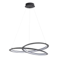 LED Lestenec na vrvici TANGO LED/44W/230V 4000K pr. 60 cm črna