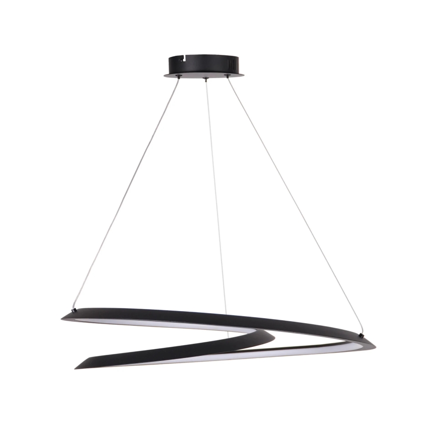 LED Lestenec na vrvici TANGO LED/44W/230V 4000K pr. 60 cm črna