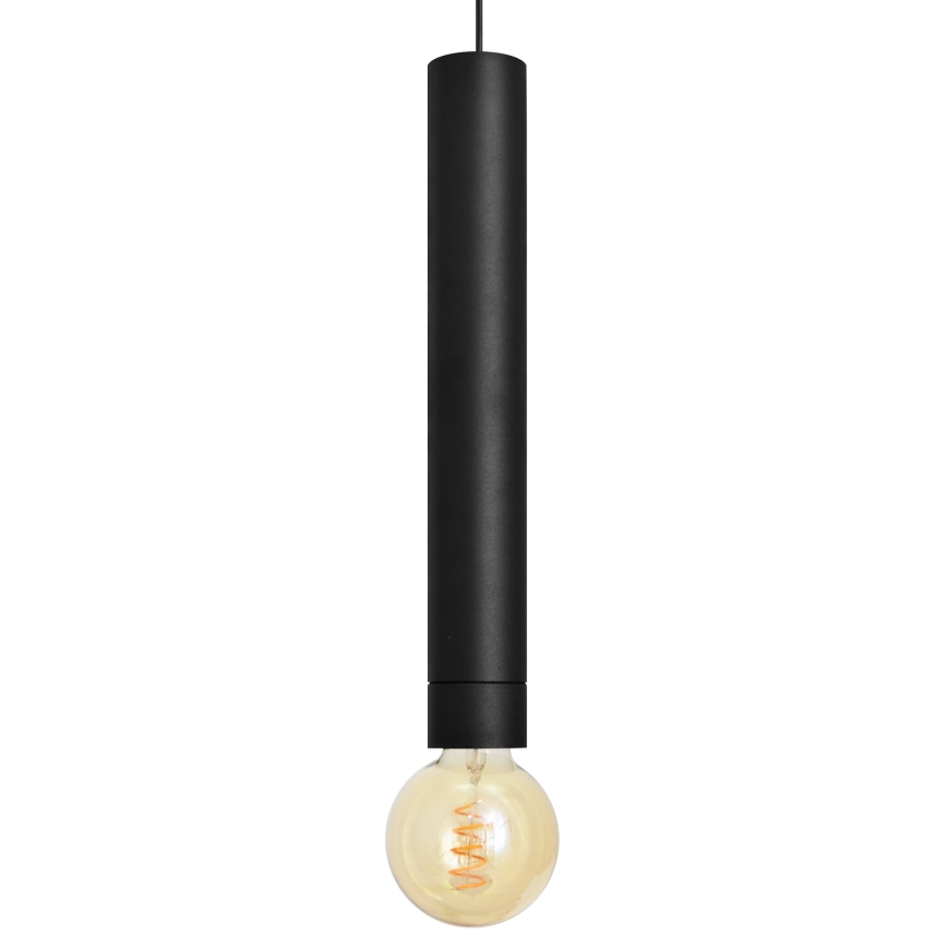 LED Lestenec na vrvici TUBA 1xGU10/20W/230V črn
