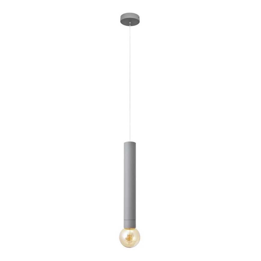 LED Lestenec na vrvici TUBA 1xGU10/20W/230V siv
