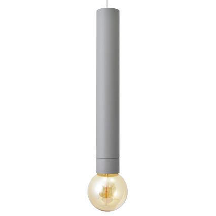 LED Lestenec na vrvici TUBA 1xGU10/20W/230V siv