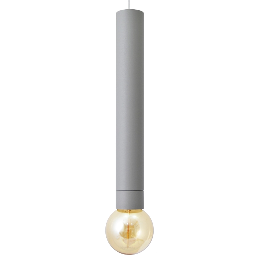 LED Lestenec na vrvici TUBA 1xGU10/20W/230V siv