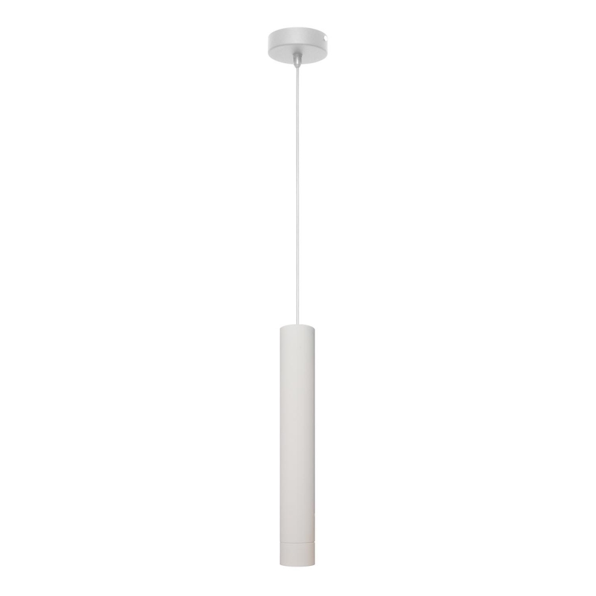 LED Lestenec na vrvici TUBA 1xGU10/4,8W/230V bela