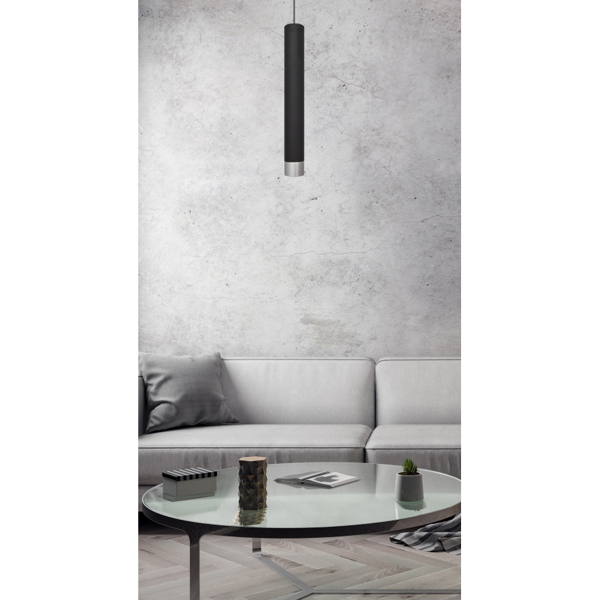 LED Lestenec na vrvici TUBA 1xGU10/4,8W/230V