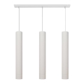LED Lestenec na vrvici TUBA 3xGU10/4,8W/230V bela
