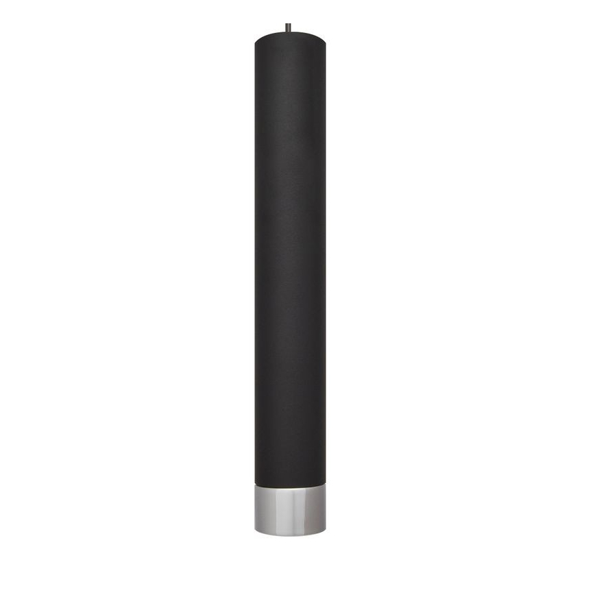 LED Lestenec na vrvici TUBA 3xGU10/4,8W/230V črna/sijajni krom
