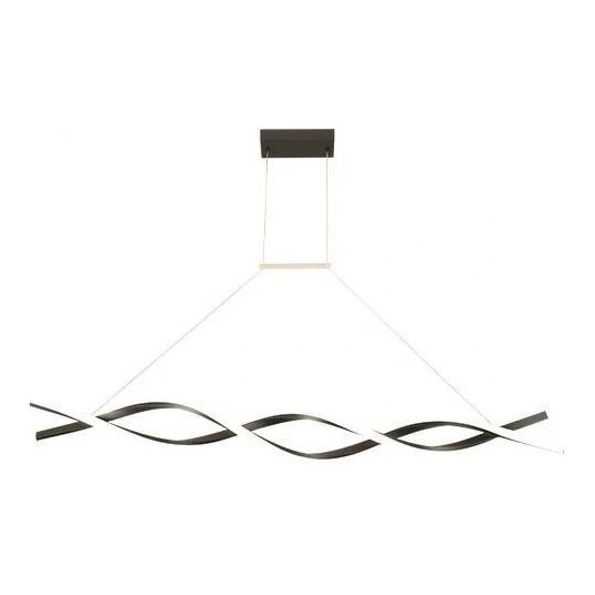 LED Lestenec na vrvici TWIST LED/37W/230V 4000K 120 cm črna