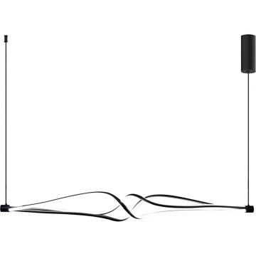 LED Lestenec na vrvici TWISTER LED/56W/230V črna