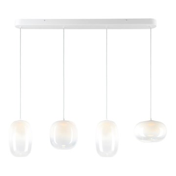 LED Lestenec na vrvici VASO LED/15W/230V bela