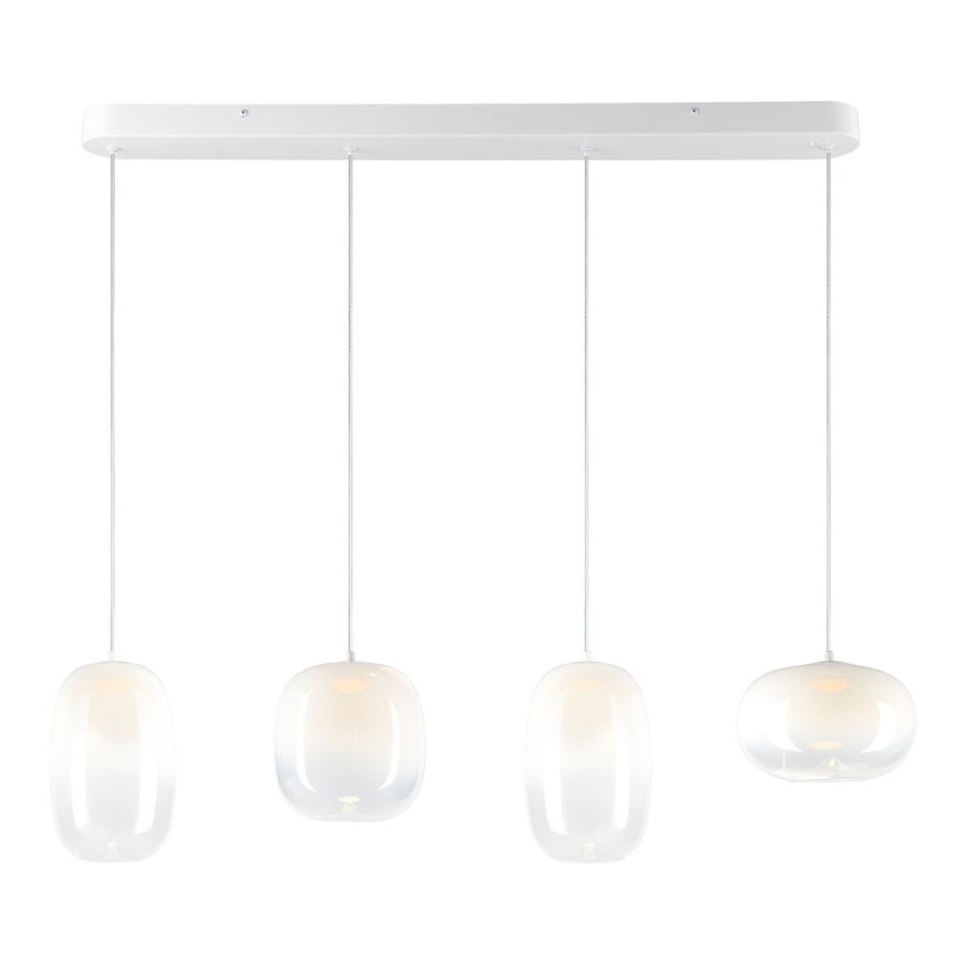 LED Lestenec na vrvici VASO LED/15W/230V bela