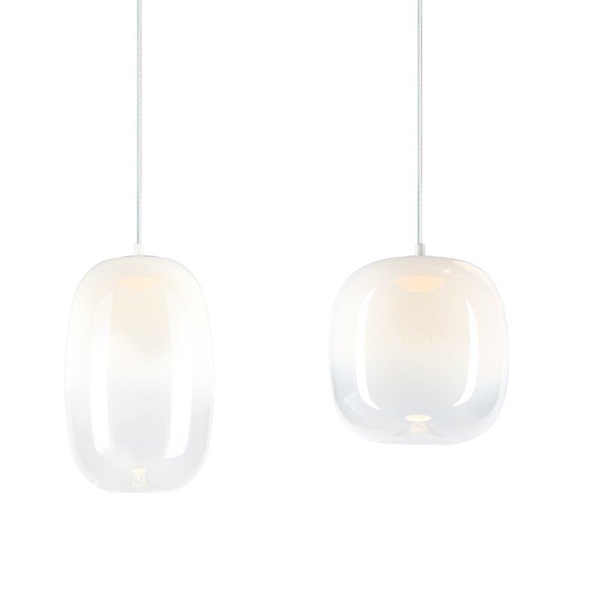 LED Lestenec na vrvici VASO LED/15W/230V bela