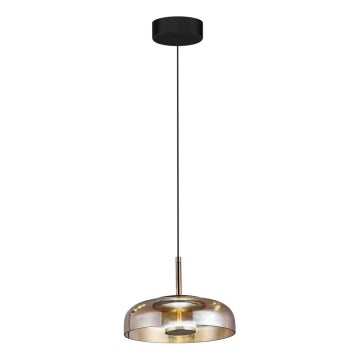 LED Lestenec na vrvici VETRO LED/6W/230V pr. 23 cm bež/črna