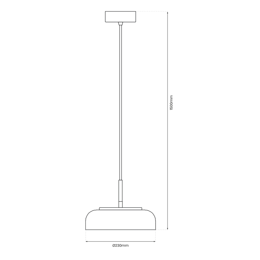 LED Lestenec na vrvici VETRO LED/6W/230V pr. 23 cm bež/črna