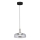 LED Lestenec na vrvici VETRO LED/6W/230V pr. 23 cm siva/črna