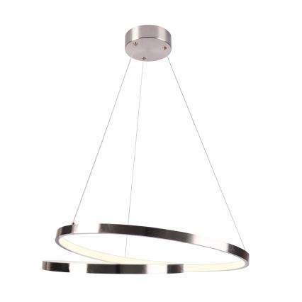 LED Lestenec na vrvici ZEFIRA LED/40W/230V 4000K pr. 50 cm sijajni krom