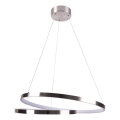 LED Lestenec na vrvici ZEFIRA LED/40W/230V 4000K pr. 50 cm sijajni krom