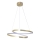 LED lestenec na vrvici ZEFIRA LED/40W/230V 4000K premer 50 cm, zlate barve