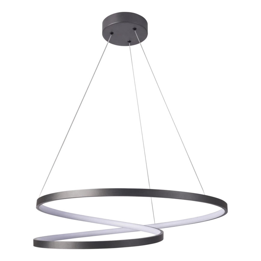 LED Lestenec na vrvici ZEFIRA LED/52W/230V 4000K pr. 60 cm antracit