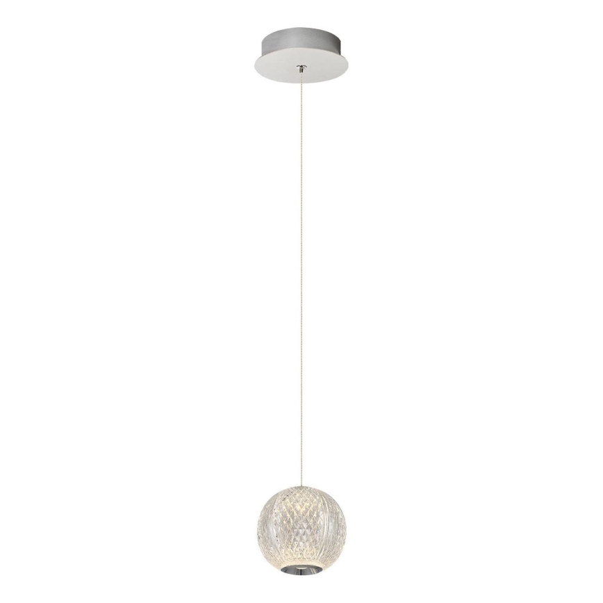 LED lestenec na žici CREMONA 1xLED/5W/230V 3000K matiran krom