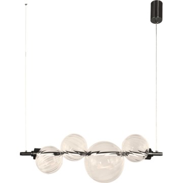 LED lestenec na žici PLAYA LED/12W/230V črna