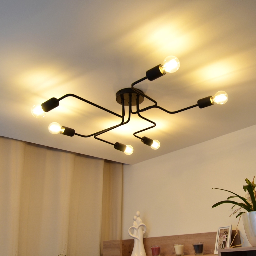 LED Lestenec TUBE 6xE27/15W/230V