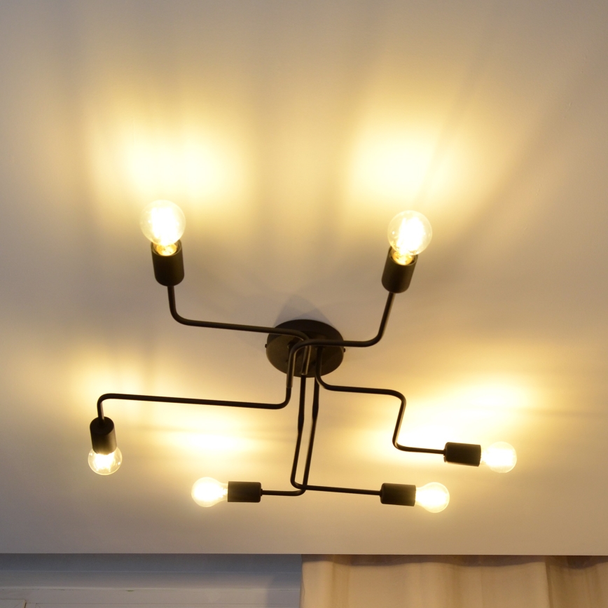 LED Lestenec TUBE 6xE27/15W/230V