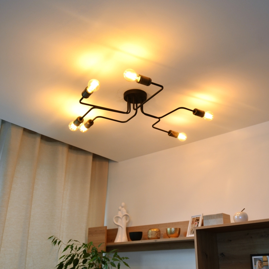 LED Lestenec TUBE 6xE27/15W/230V