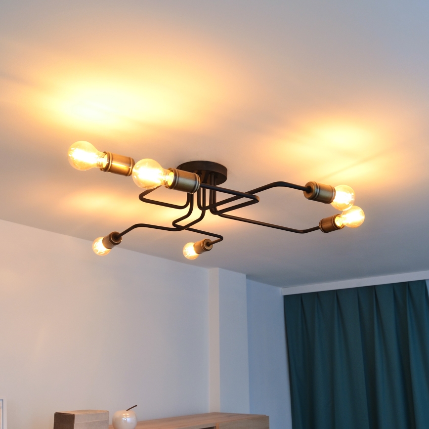LED Lestenec TUBE 6xE27/15W/230V
