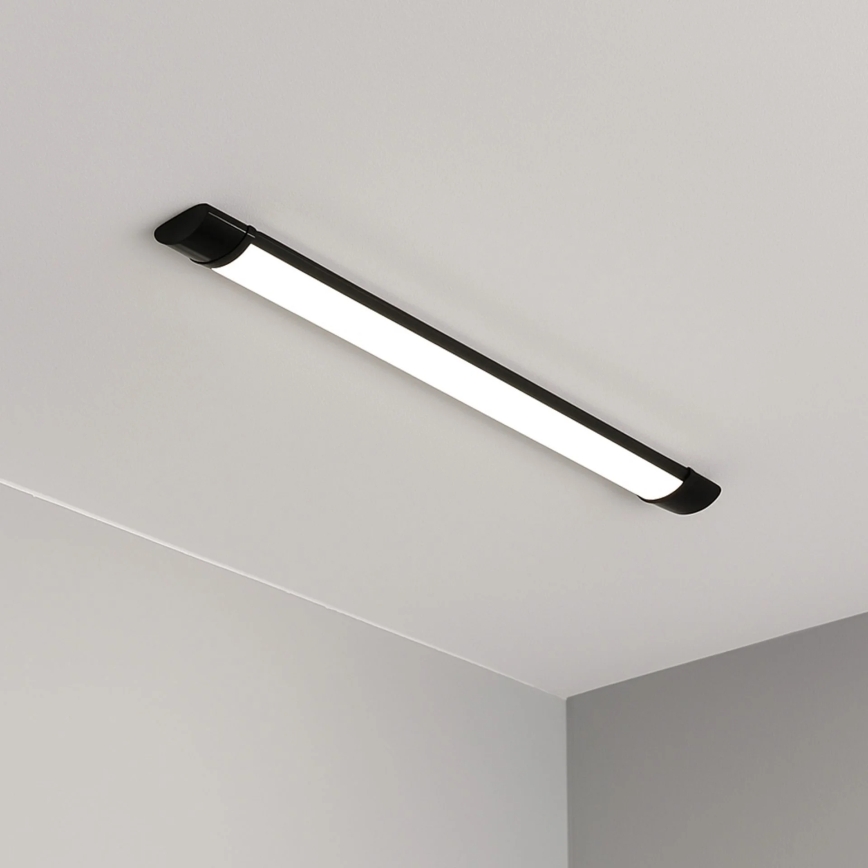 LED linearno svetilo 30 W, 230 V, 4000 K, 90 cm, v črni barvi