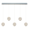 LED Luč na vrvici CREMONA 5xLED/5W/230V 3000K mat krom
