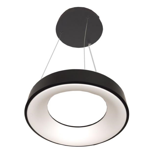 LED Luč na vrvici DRAX LED/32W/230V 4000K Ø 38 cm črna