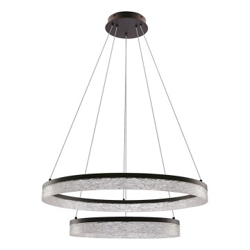 LED Luč na vrvici FROZI LED/38W/230V premer 60 cm črna