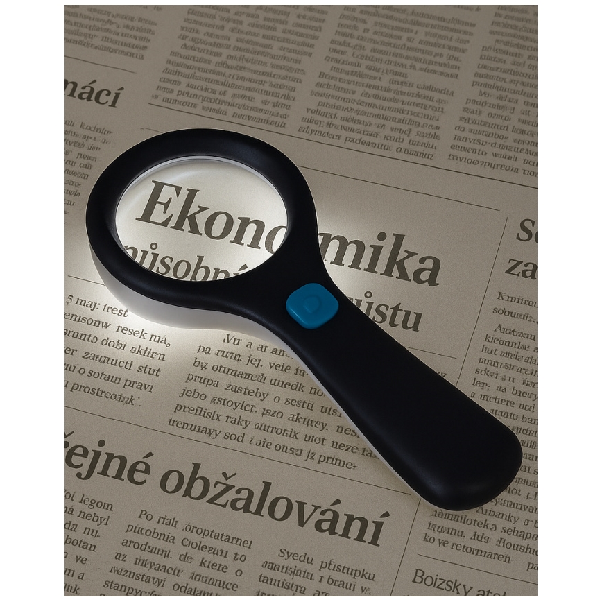 LED-lupa 3× povečava z LED-osvetlitvijo/3W/2xAAA IP22
