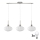 LED Luster na kablu HARMA 3xE27/60W/230V mat krom/bela