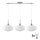 LED Luster na kablu HARMA 3xE27/60W/230V mat krom/bela