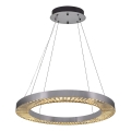 LED Luster na kablu JESI LED/85W/230V 3000K pr. 80 cm srebrna