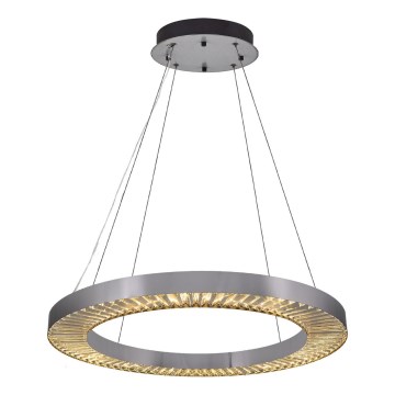 LED Luster na kablu JESI LED/85W/230V 3000K pr. 80 cm srebrna