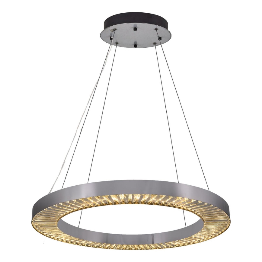 LED Luster na kablu JESI LED/85W/230V 3000K pr. 80 cm srebrna