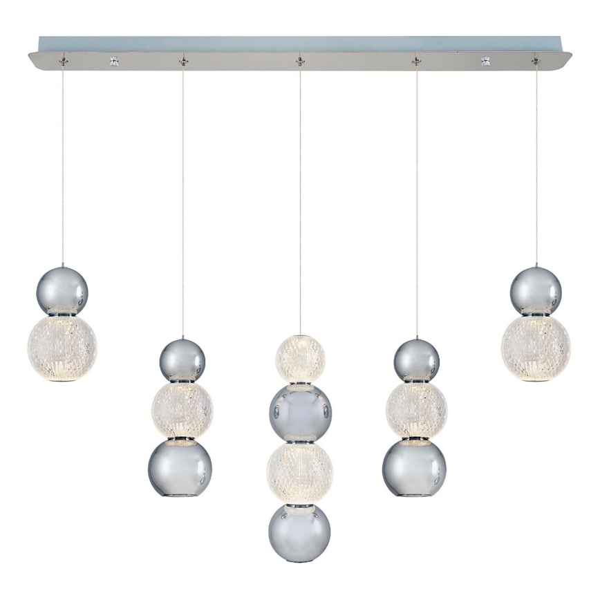 LED Luster na lanku CREMONA LED/27W/230V 3000K matni krom