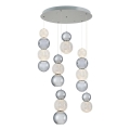 LED Luster na lanku CREMONA LED/34W/230V 3000K matni krom