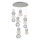 LED Luster na lanku CREMONA LED/34W/230V 3000K matni krom