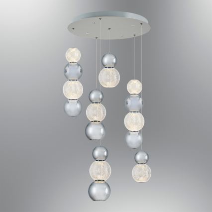 LED Luster na lanku CREMONA LED/34W/230V 3000K matni krom