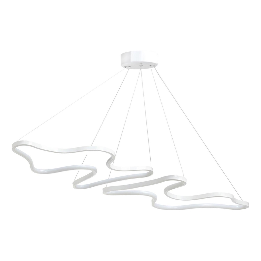 LED Luster na lanku DUPLE ARTISAN LED/80W/230V 6500K bela